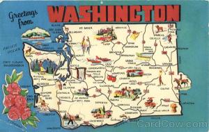 Washington Tourist Map Scenic