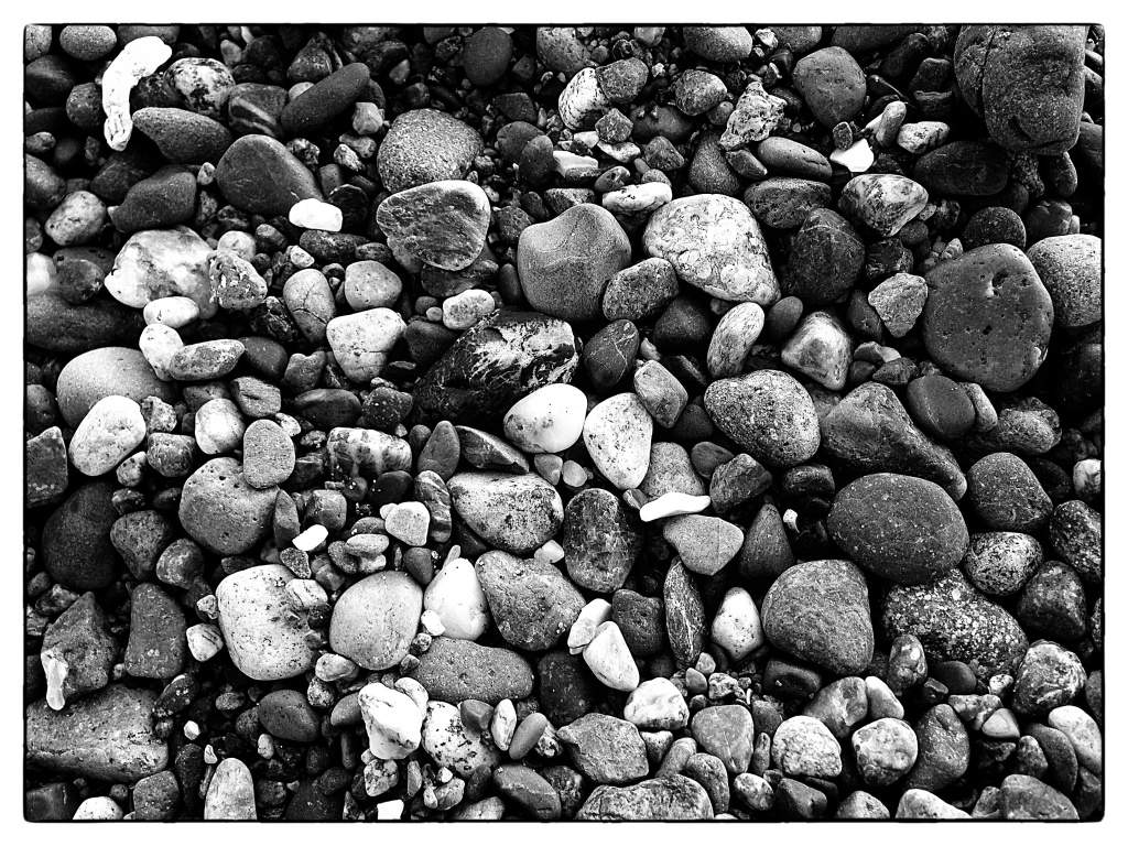 B&W Beach Rocks