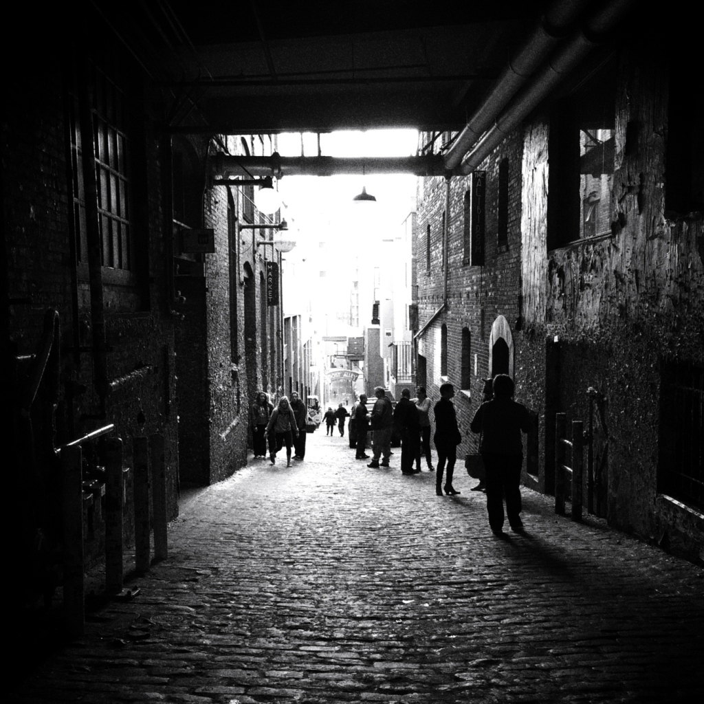 Phoneography and Non-SLR Digital Photo Challenge:  Black & White (Post Alley)