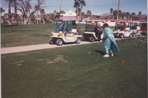 Grandma golfing in Arizona