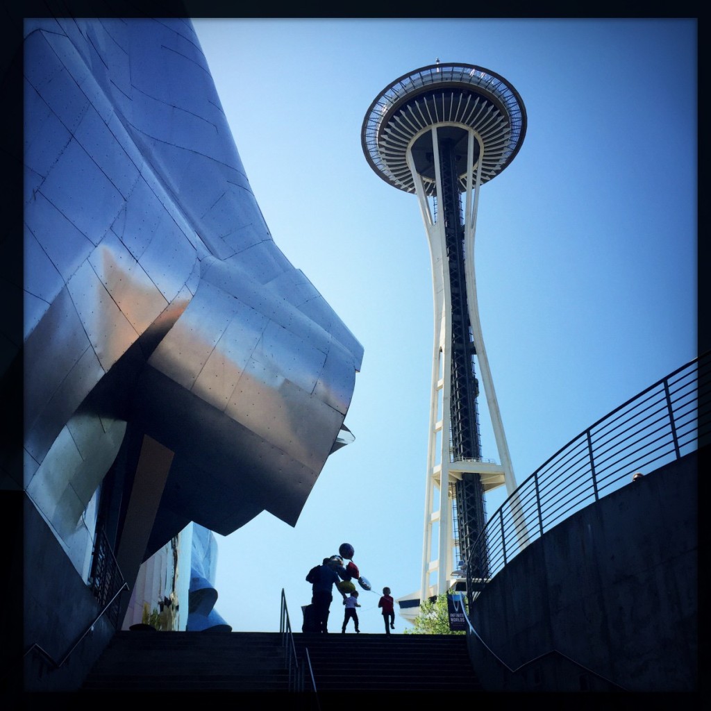 Wordless Wednesday:  Balloons Under the Space Needle